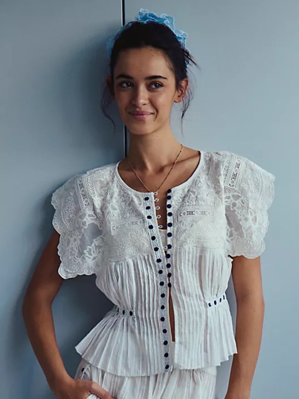 Free People Intimately Lace Top, Size S